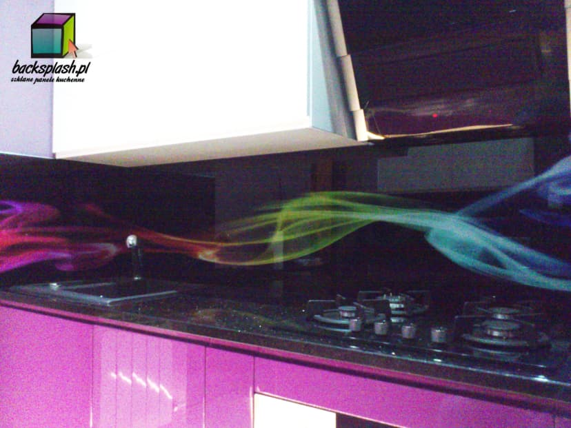 Panel szklany z nadrukiem rewersowym UV — grafika chroniona przez szkło